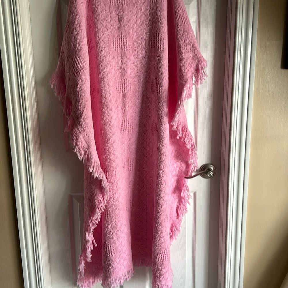 Pink throw